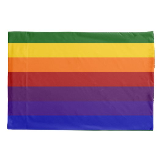 Regenboogstrips Kussensloop (Achterkant)