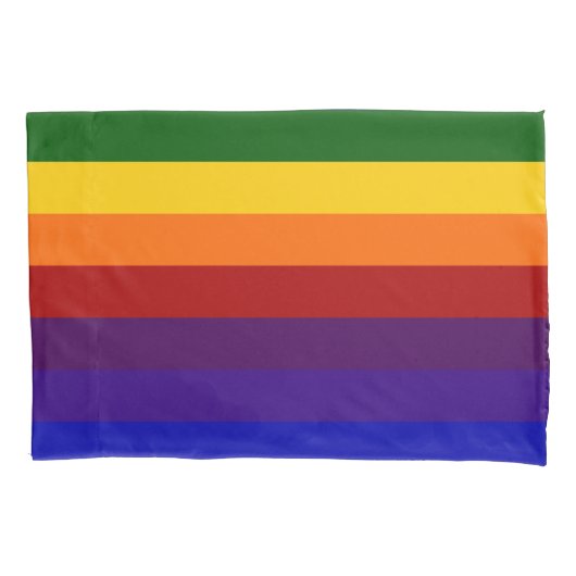 Regenboogstrips Kussensloop (Voorkant)