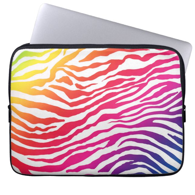 Regenboogstrips Laptop Sleeve (Voorkant)