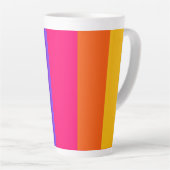 Regenboogstrips Latte Mok (Rechterhoek)