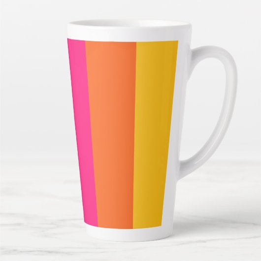 Regenboogstrips Latte Mok (Rechts)