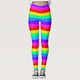 Regenboogstrips Leggings