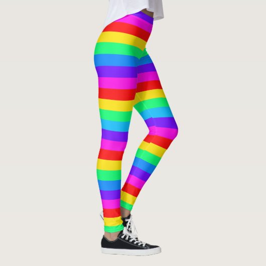 Regenboogstrips Leggings (Rechts)