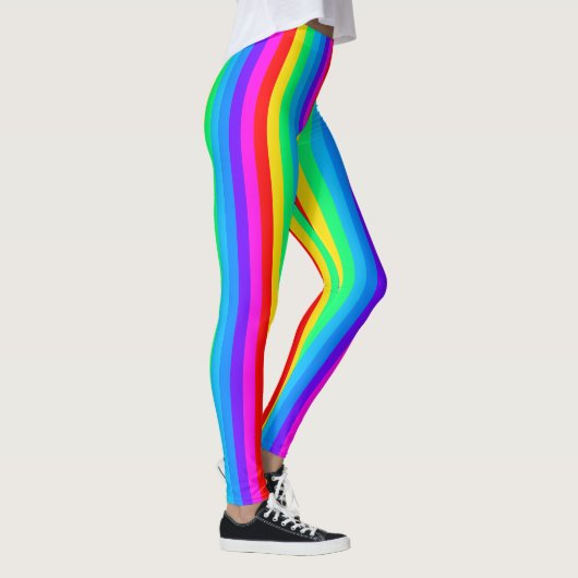 Regenboogstrips Leggings (Rechts)