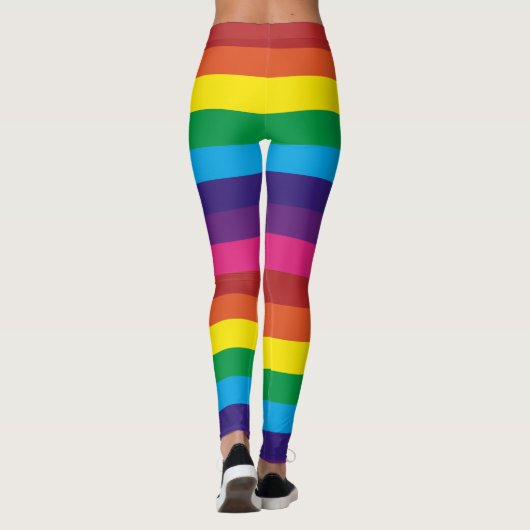 Regenboogstrips Leggings (Achterkant)