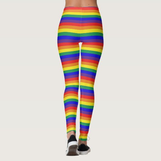 Regenboogstrips Leggings (Achterkant)