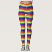 Regenboogstrips Leggings (Voorkant)