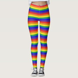 Regenboogstrips Leggings