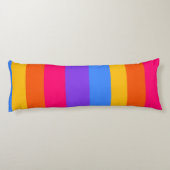 Regenboogstrips Lichaamskussen (Achterkant)