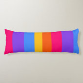 Regenboogstrips Lichaamskussen (Voorkant)