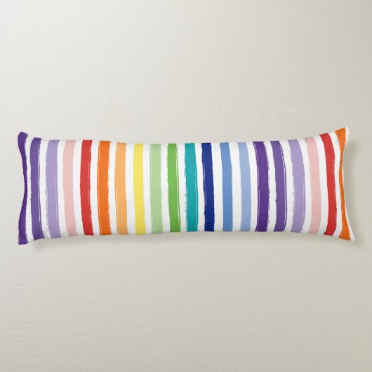  regenboogstrips lichaamskussen (Achterkant)