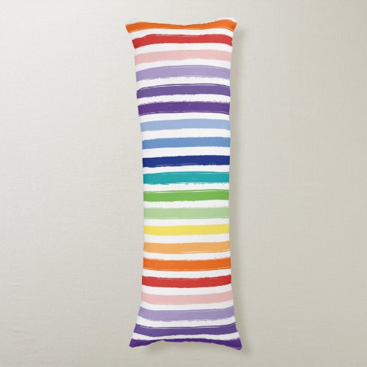  regenboogstrips lichaamskussen (Voorkant Verticaal)