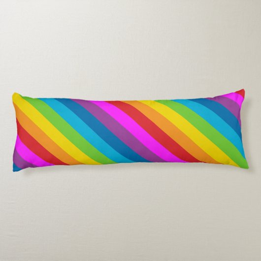Regenboogstrips Lichaamskussen (Achterkant)