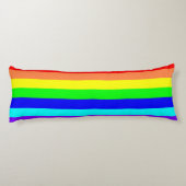 Regenboogstrips Lichaamskussen (Achterkant)