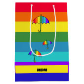 Regenboogstrips Medium Cadeauzakje (Achterkant)