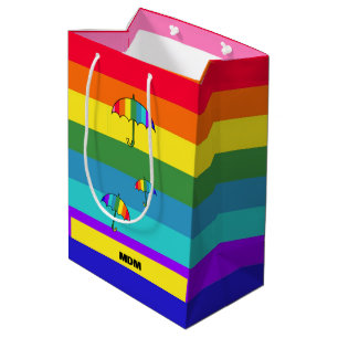 Regenboogstrips Medium Cadeauzakje