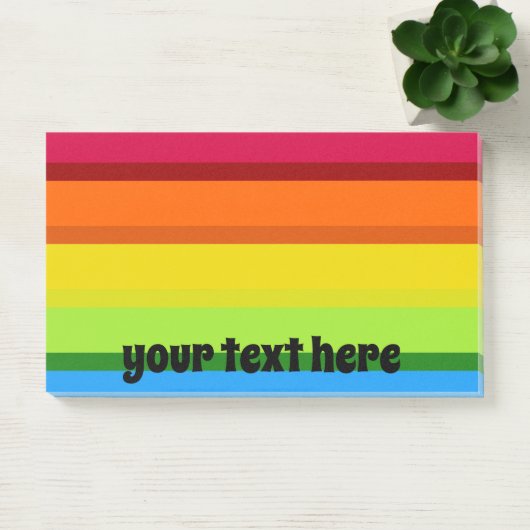 Regenboogstrips, meerkleurig post-it® notes (Kantoor)