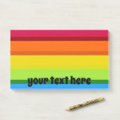 Regenboogstrips, meerkleurig post-it® notes (Op bureau)