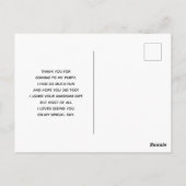 Regenboogstrips met Faux Glitter Dank u Briefkaart (Achterkant)