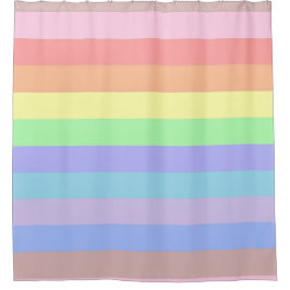 Regenboogstrips met gekleurd kledinggordijn douchegordijn