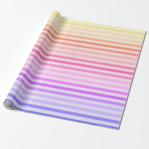 Regenboogstrips met handmatige tinten cadeaupapier