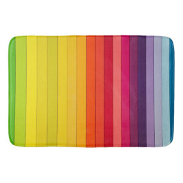 Regenboogstrips met meerdere kleuren badmat