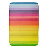 Regenboogstrips met meerdere kleuren badmat (Voorkant Verticaal)