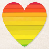 Regenboogstrips met meerdere kleuren kartonnen onderzetters (Voorkant)