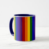 Regenboogstrips Mok (Voorkant links)