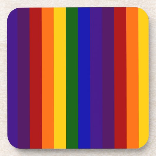 Regenboogstrips Onderzetter (Voorkant)