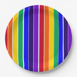 Regenboogstrips Papieren Bordje