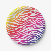 Regenboogstrips Papieren Bordje (Voorkant)
