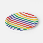 Regenboogstrips Papieren Bordje (Gekanteld)