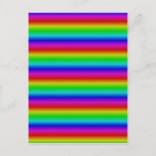 Regenboogstrips - Patroon Briefkaart