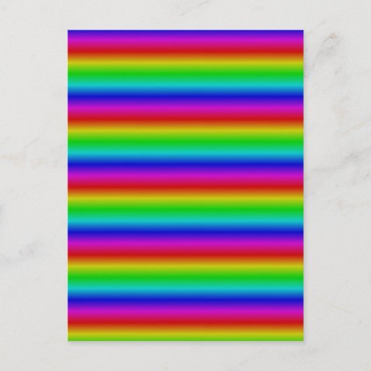 Regenboogstrips - Patroon Briefkaart (Voorkant)
