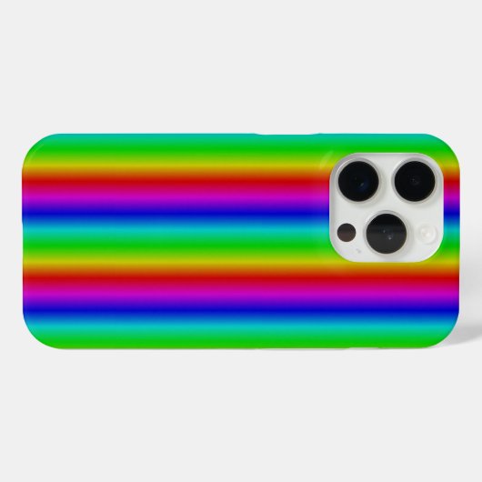 Regenboogstrips - Patroon Case-Mate iPhone Case (Achterkant (horizontaal))