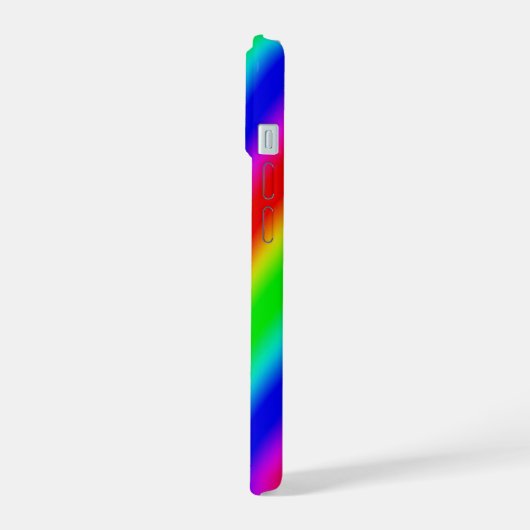 Regenboogstrips - Patroon iPhone 15 Case (Linkerkant)