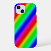 Regenboogstrips - Patroon iPhone 15 Case (Achterkant)