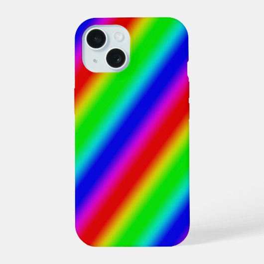 Regenboogstrips - Patroon iPhone 15 Case