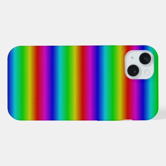 Regenboogstrips - Patroon iPhone Hoesje (Achterkant horizontaal)
