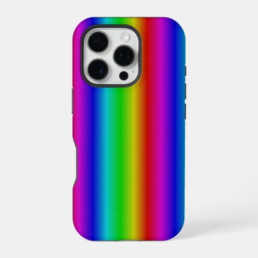 Regenboogstrips - Patroon iPhone Hoesje (Achterkant)