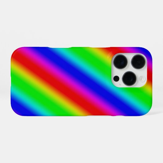 Regenboogstrips - Patroon iPhone Hoesje (Achterkant horizontaal)