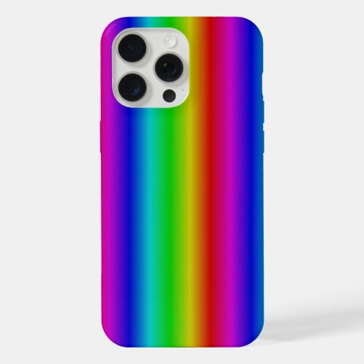 Regenboogstrips - Patroon iPhone Hoesje (Achterkant)