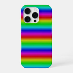 Regenboogstrips - Patroon iPhone 16 Pro Hoesje