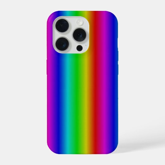 Regenboogstrips - Patroon iPhone Hoesje (Achterkant)