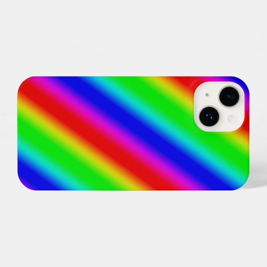 Regenboogstrips - Patroon iPhone Hoesje (Achterkant horizontaal)