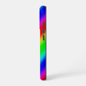 Regenboogstrips - Patroon iPhone Hoesje (Linkerkant)