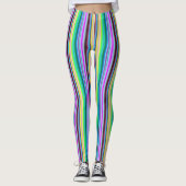 Regenboogstrips - Patroon Leggings (Voorkant)