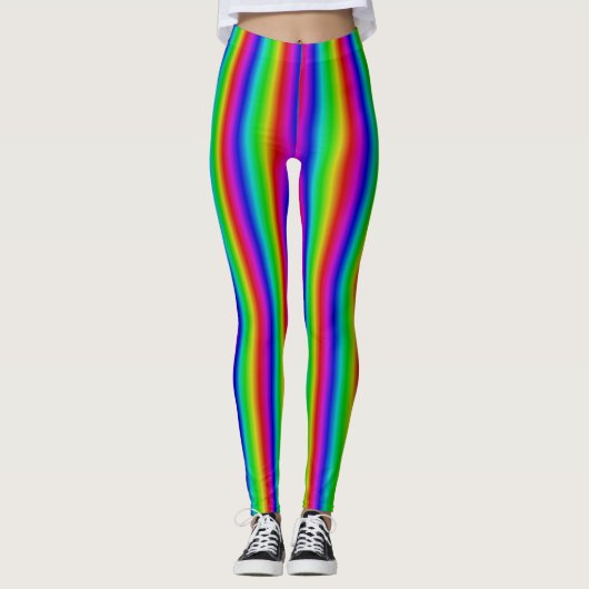 Regenboogstrips - Patroon Leggings (Voorkant)
