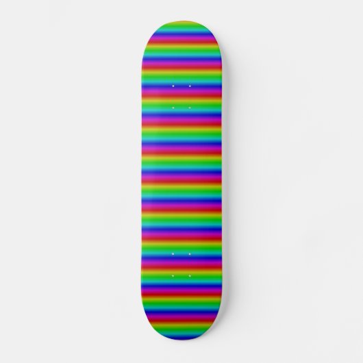 Regenboogstrips - Patroon Persoonlijk Skateboard (Voorkant)